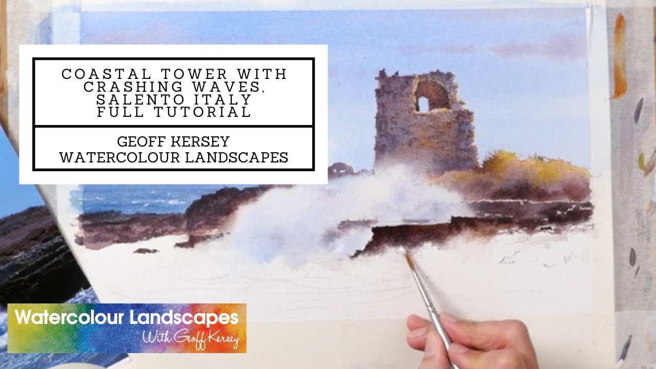 FREE FULL TUTORIAL - Coastal Tower with Crashing Waves, Salento Italy ⎮ Geoff Kersey ⎮
