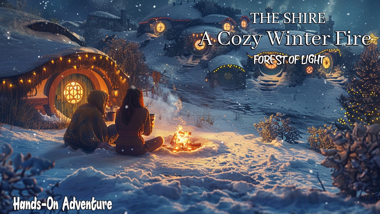 Medieval Fantasy Music for Focus & Relaxation 🌙 Cozy Winter Fire Ambience🔥 Peaceful Fantasy Ambience