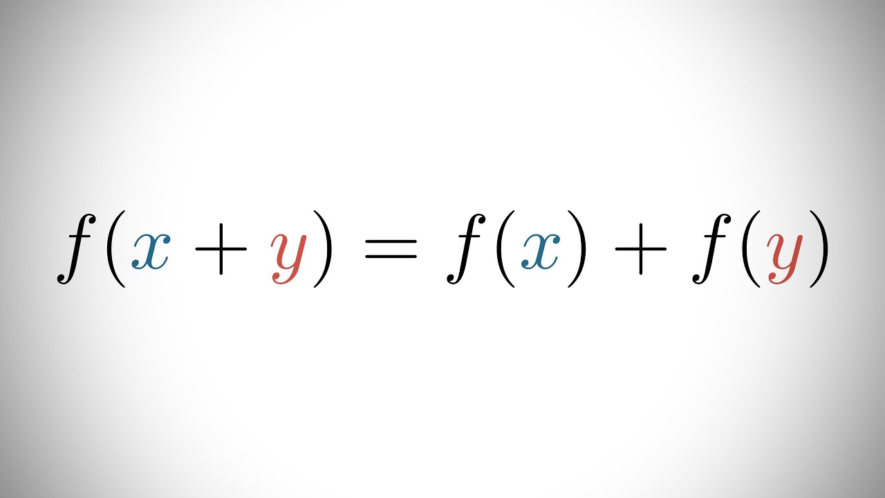 最もシンプルな関数方程式