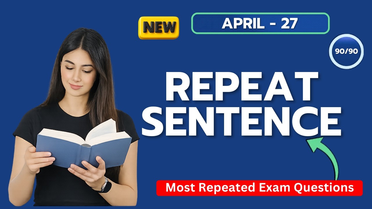 TE Repeat Sentence April 2026 | 50 Real Practice Questions