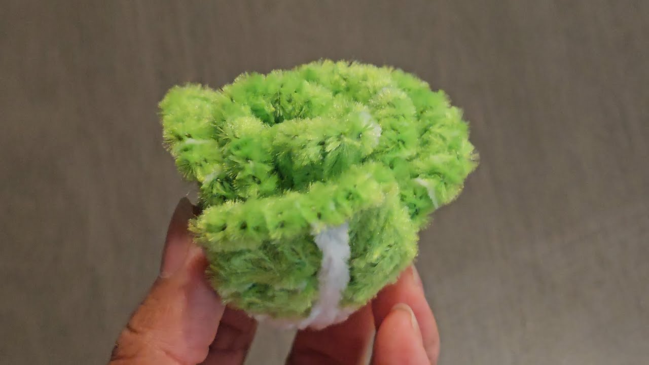 Mini Napa cabbage from pipe cleaner/ DIY vegetable/ craft idea from Star Lai channel 