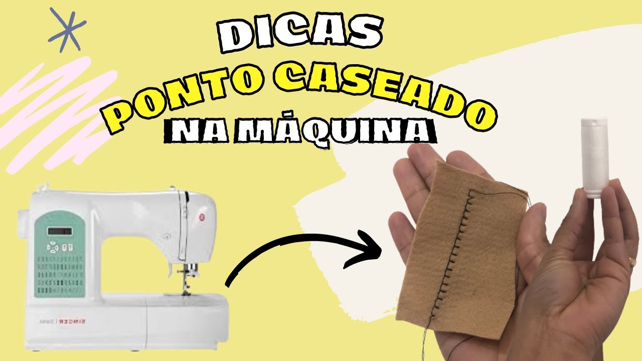 PONTO CASEADO NA MÁQUINA DE COSTURA | MOSTREI COMO FAÇO