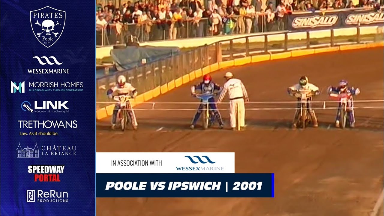 Heat 4 | Poole vs Ipswich | Elite League | POOLE PIRATES SPEEDWAY 2001