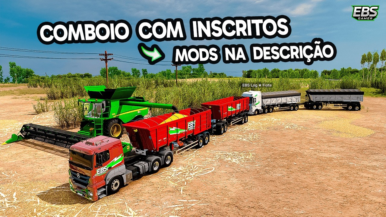 Comboio com o EBS Gamer no rodotrem ets2 ets 2 1.58