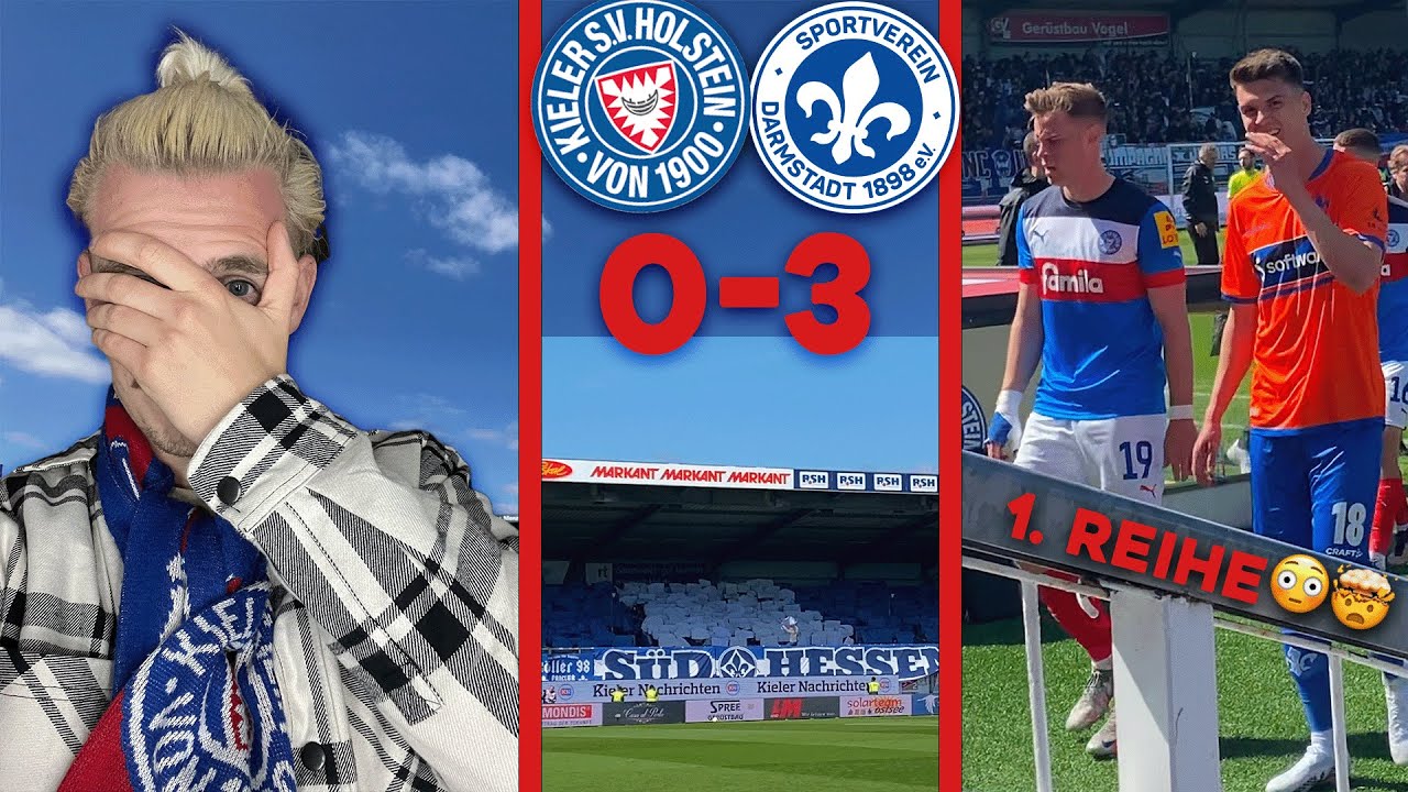 HOLSTEIN KIEL - DARMSTADT 98 STADIONVLOG | ERSTE REIHE 🤯 | KLATSCHE vom TABELLENFÜHRER🫠