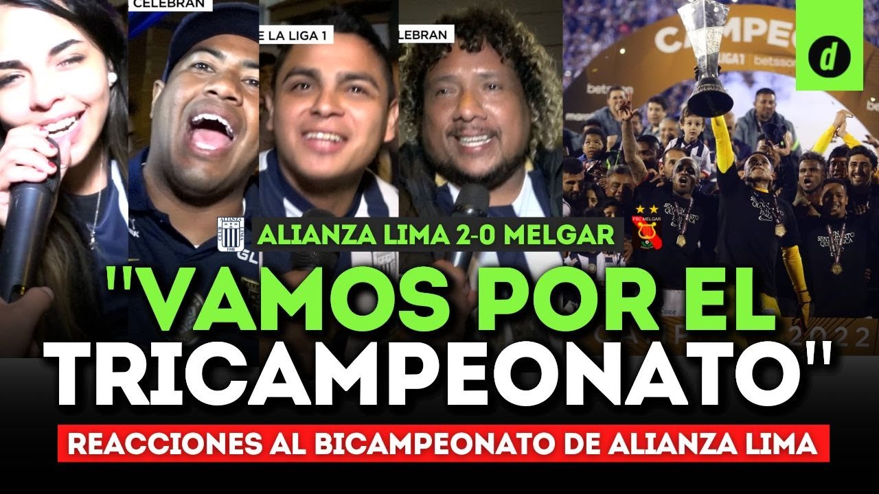 ALIANZA LIMA BICAMPEÓN del FUTBOL PERUANO: Las REACCIONES de hinchas en MATUTE