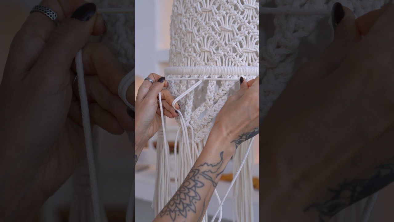 ✨O que diferencia o macramê sofisticado é o acabamento de excelência 