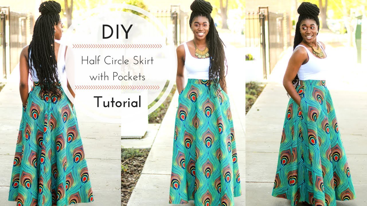 DIY Half Circle Skirt with Pockets Tutorial Part 2