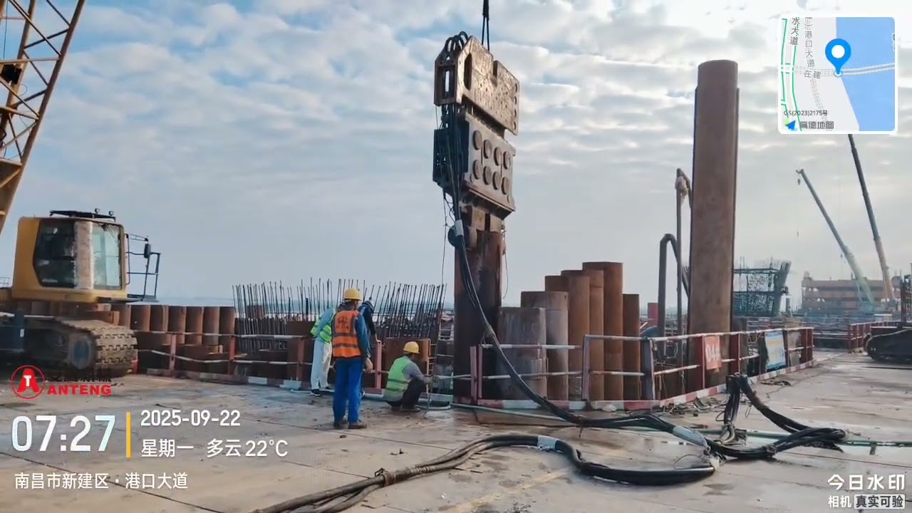 Hydraulic Vibro Hammer | Efficient Pile Driving by Anteng Machinery #piledriving #hydraulic