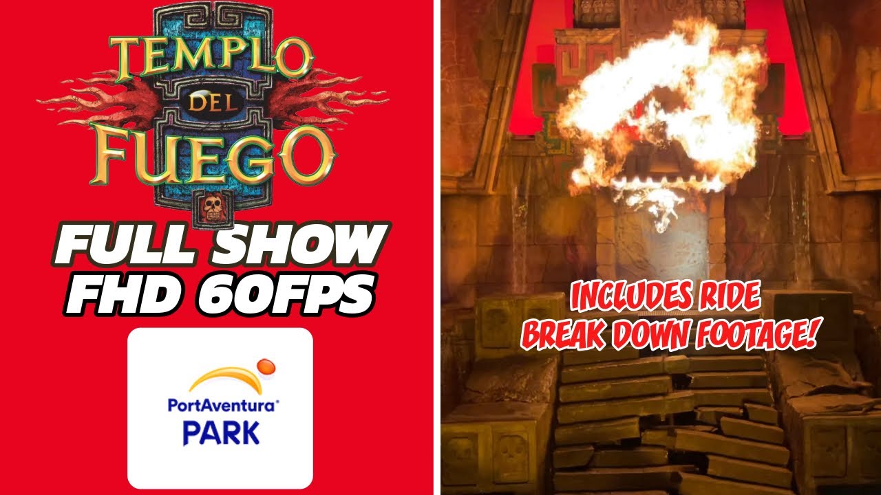 Templo del Fuego at PortAventura Park | POV OnRide - Full HD 2024 | Show Ride