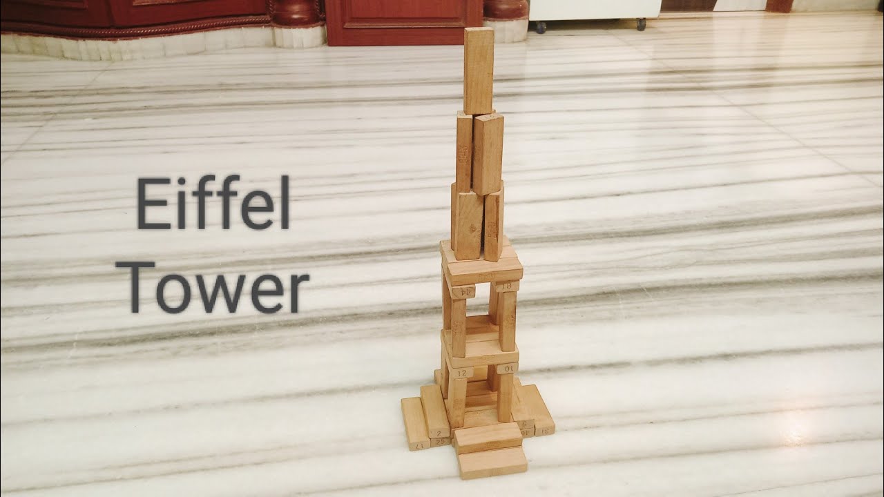 How to build Eiffel Tower with Jenga blocks/jenga/Jenga game/building blocks/relaxation