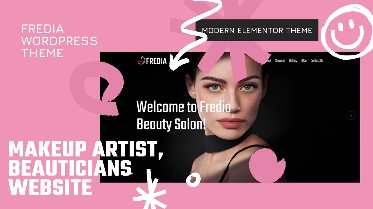 Makeup artist Beauticians Website | Hairdressers, Cosmetics Stores | Fredia WordPress Theme