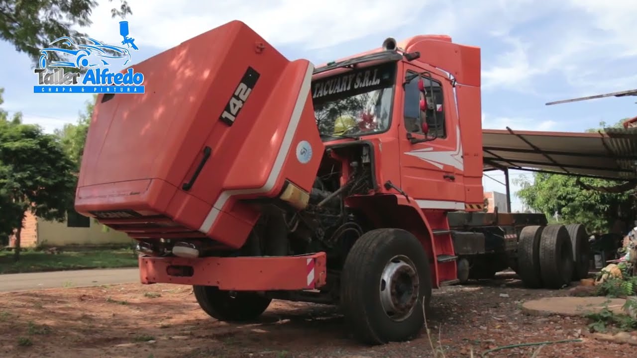 TALLER ALFREDO - TRABAJO COMPLETO DE PINTURA CAMION SCANIA 142