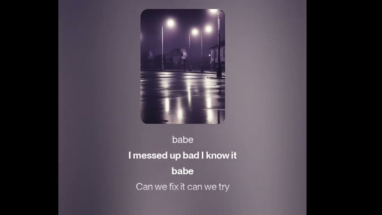 Sorry Babe (Lyrics)