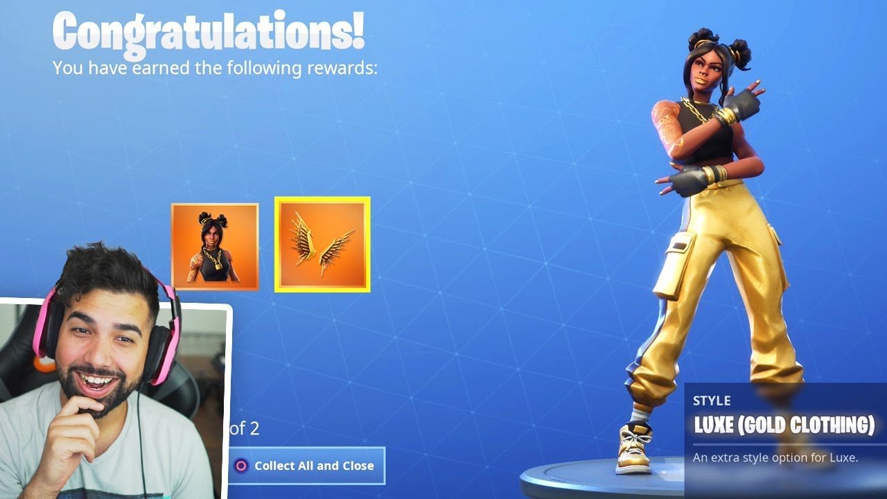 MAX LEVEL LUXE Skin Secret Reward in Fortnite..