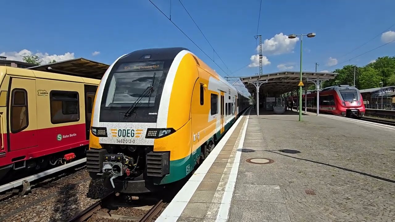ODEG - Ausfahrt Berlin - Wannsee, Einfahrt S-Bahn und Regionalbahn