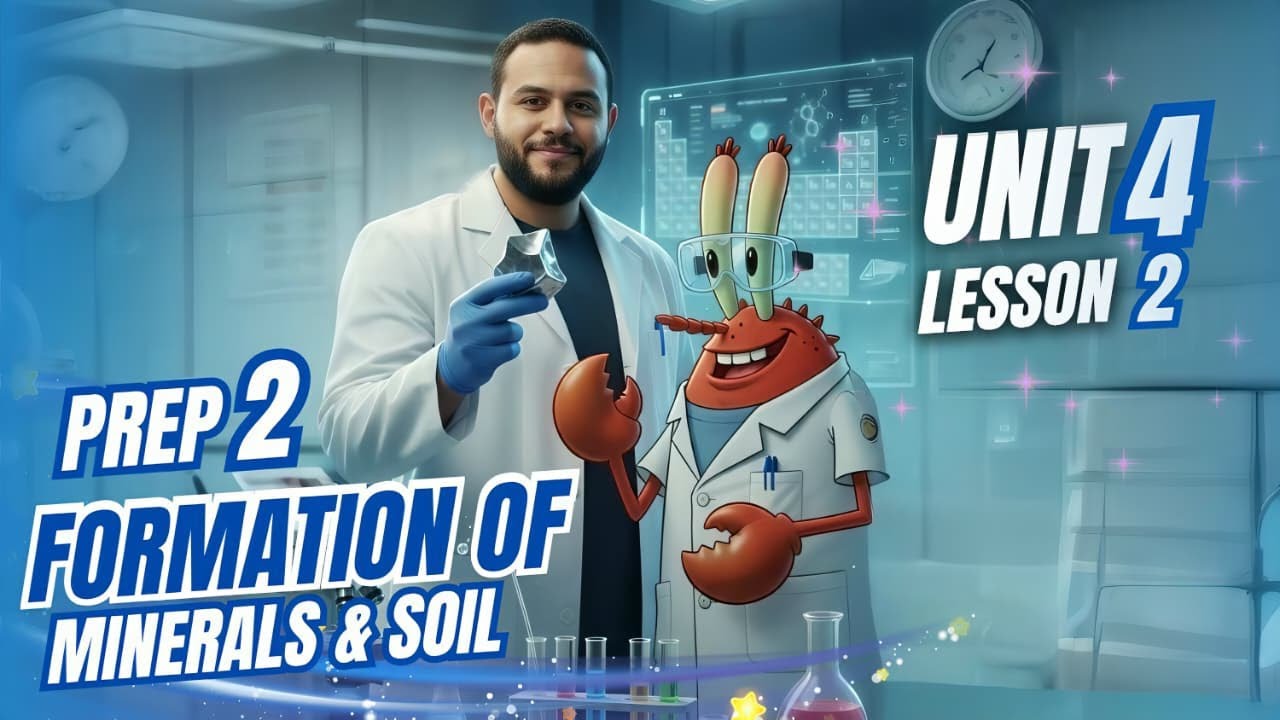 SCIENCE l Prep. 2 l - First Term 2026 - Unit 4 - Lesson 2 : Formation of Minerals & Soils