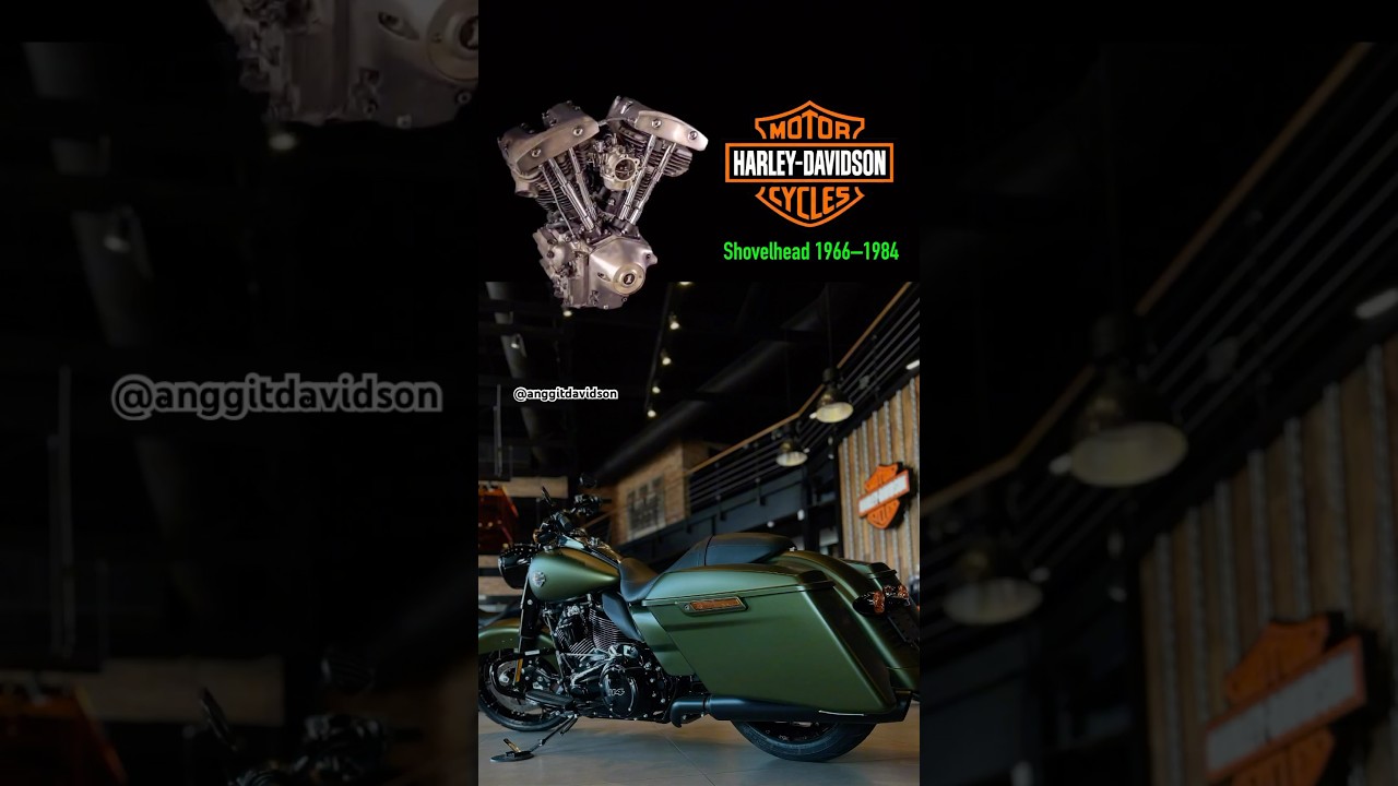 Iconic engines, timeless legacy. Which era are you riding with?#harleydavidson #shovelhead #jualmoge