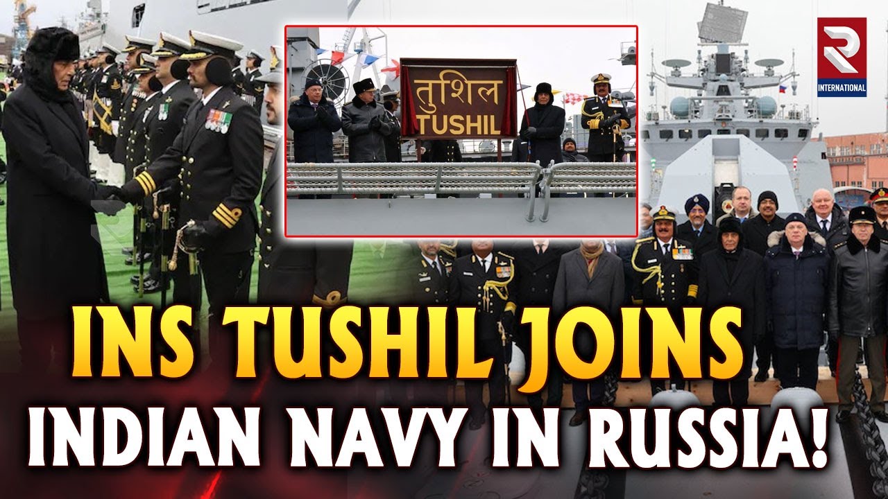 INS TUSHIL INDUCTED!: RUSSIA-INDIA DEFENCE TIES | RAJNATH SINGH| MISSILES|  RTV