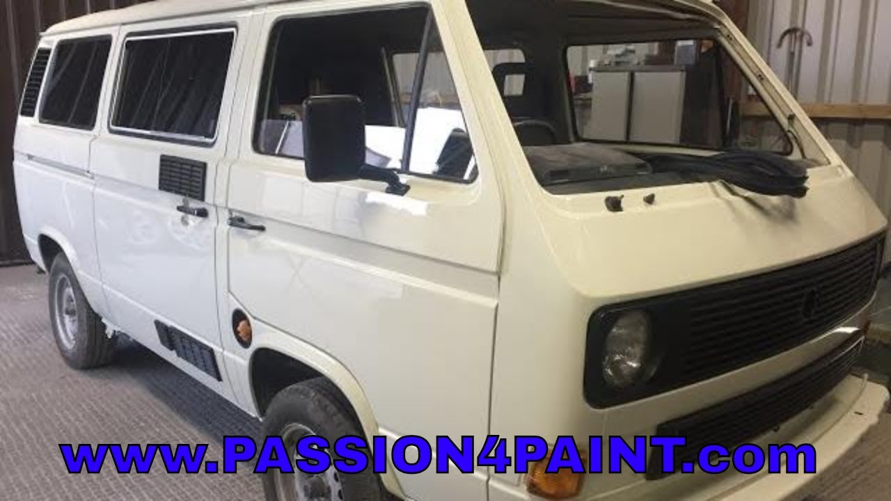 Part 3 - Volkswagon T25 Caravelle Re Paint / Respray Satin Black Work And Final Result