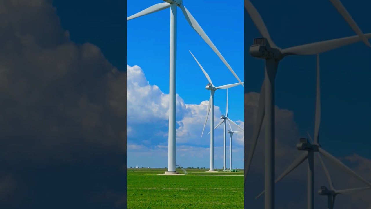Big mega windturbines windmolens in the Netherlands #windmolen #windturbine #polder #duth #flevoland