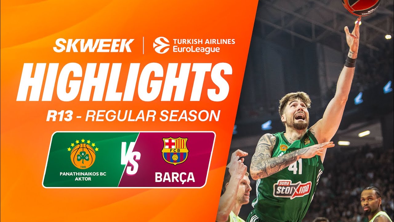 AN EPIC GAME IN OAKA  🤩 Panathinaikos vs Barcelona - Highlights EuroLeague R13