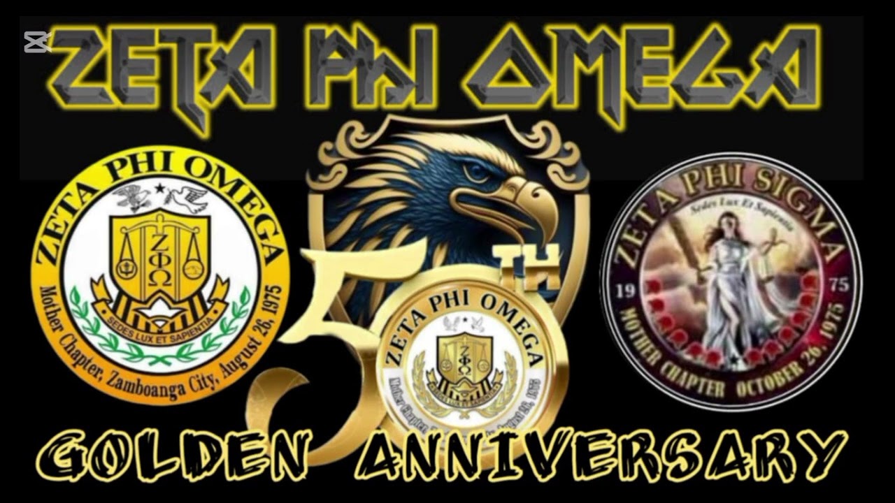 50 GOLDEN ANYVERSRRY ZETA PHI OMEGA MALAYSIA JURISDICTION MEGA ALPHA BETA CHAPTER ONENESS