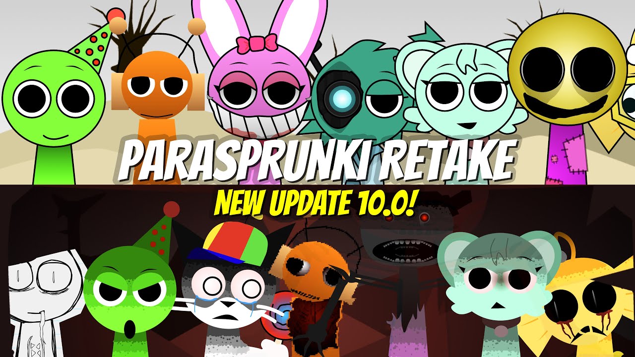 ParaSprunki Retake / NEW UPDATE 10.0! Full Gameplay Showcase