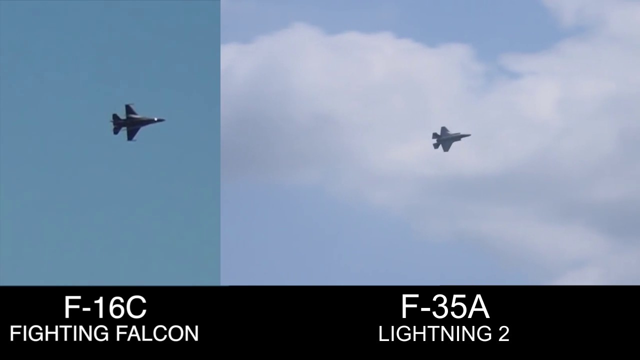 F 16 vs F 35 Turn Comparison