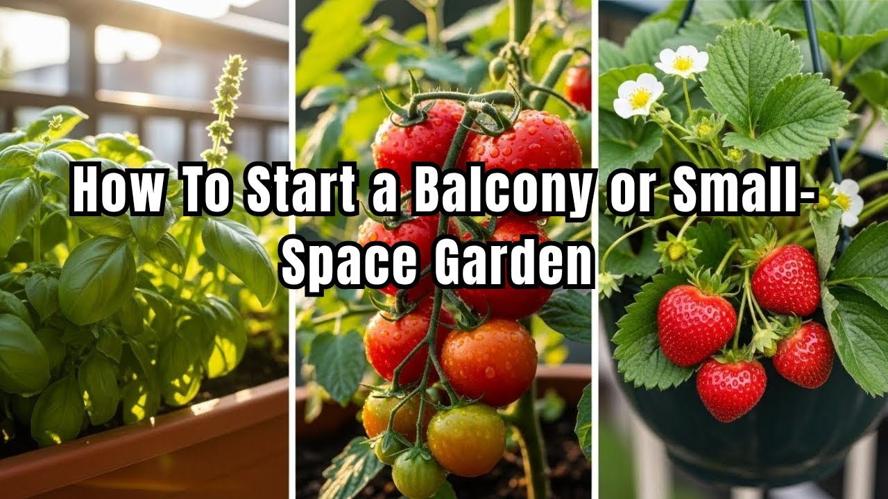How To Start a Balcony or Small Space Garden