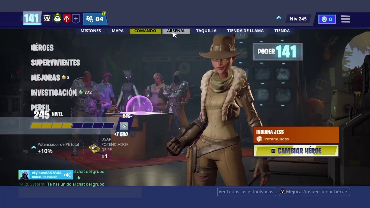 haciendo carry aventura 140+ayuda a escudos+ carry en misiones 140 y 160 (SALVAR EL MUNDO)