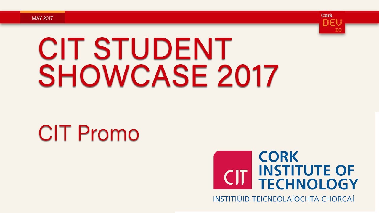 Corkdev: CIT Masters and PhD program promo