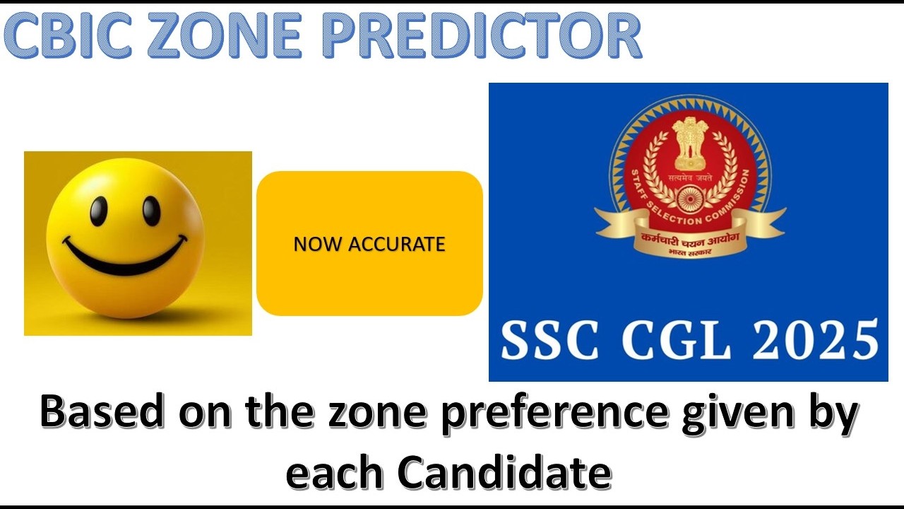 CBIC ZONE allocation CGL  2025 (sorry for background noise)