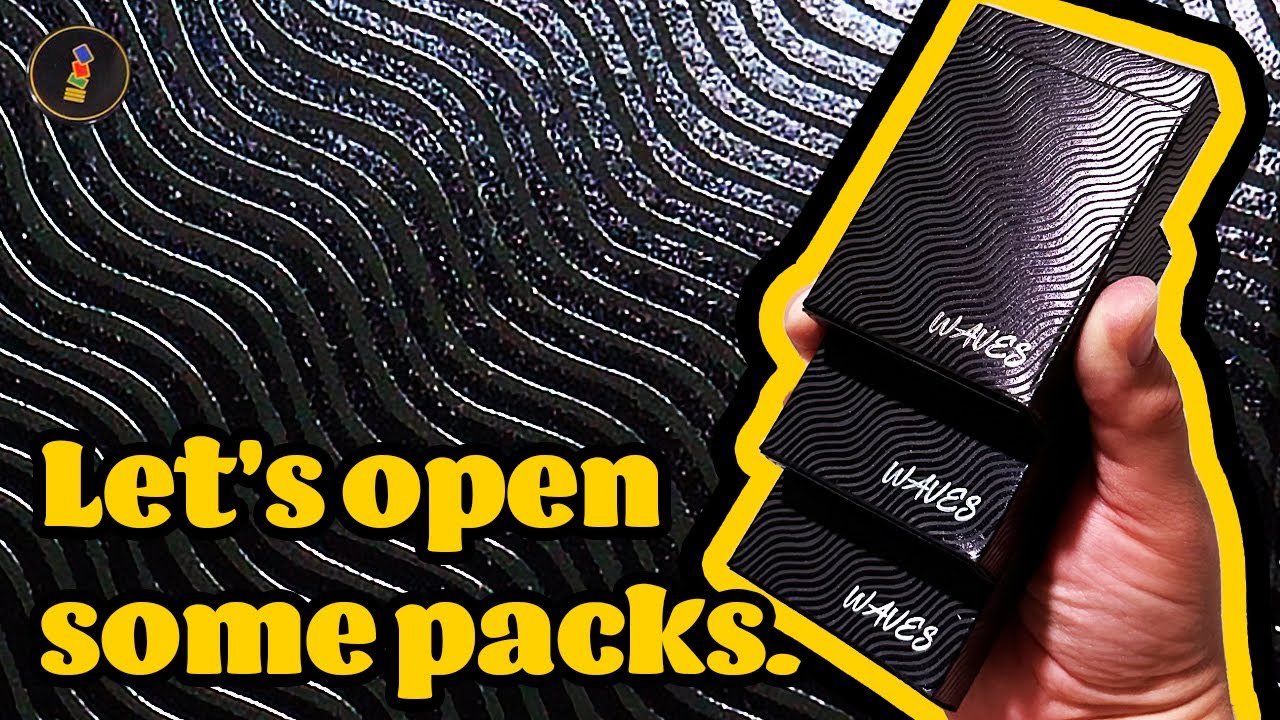 Totally Optical! Waves Playing Cards by 52kards! The card backs are nuts! Let's open some packs!