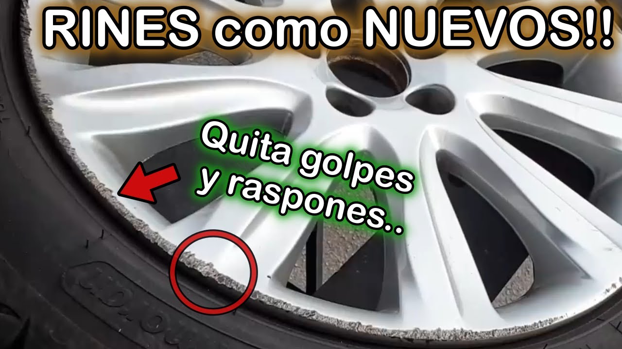 Como RESTAURAR los RINES del AUTO con RAYONES y RASPONES PROFUNDOS!!!