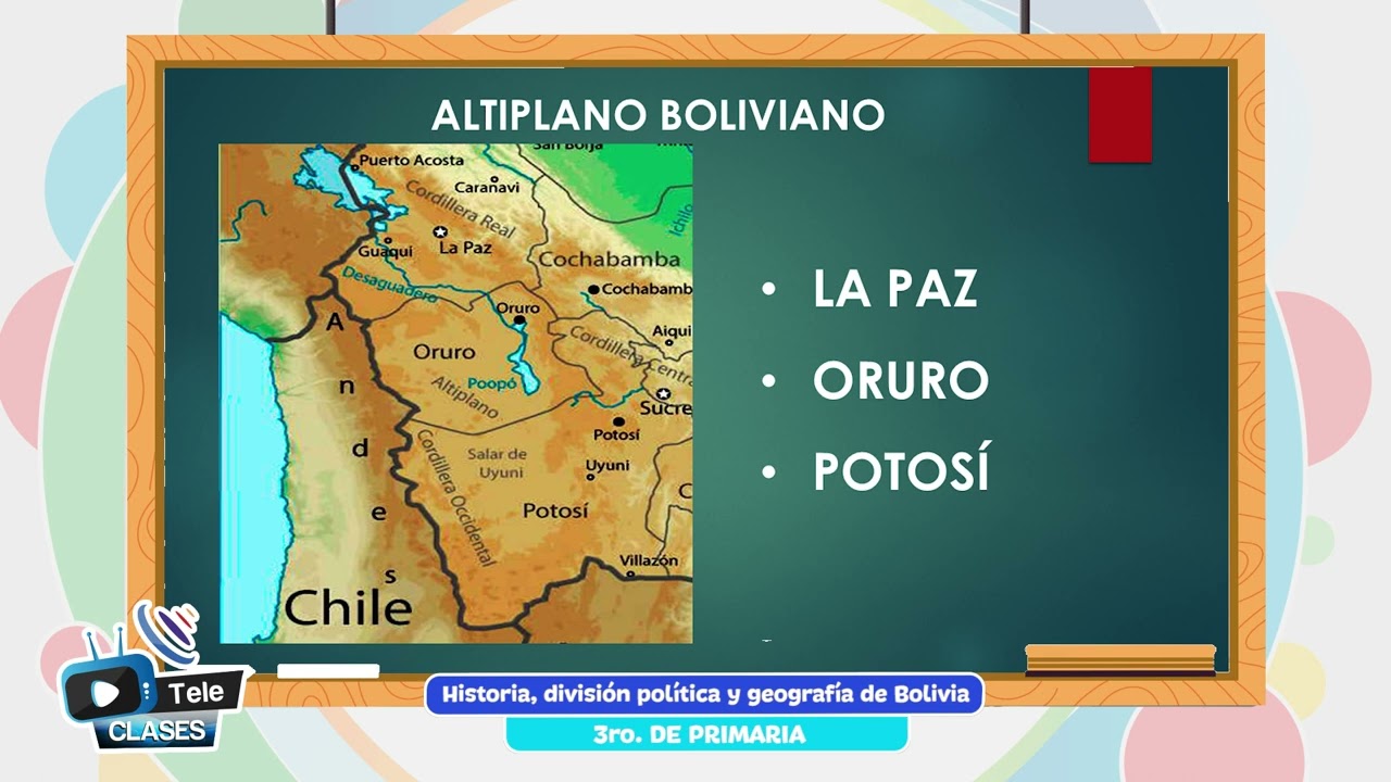 Historia, división política y geografía de Bolivia