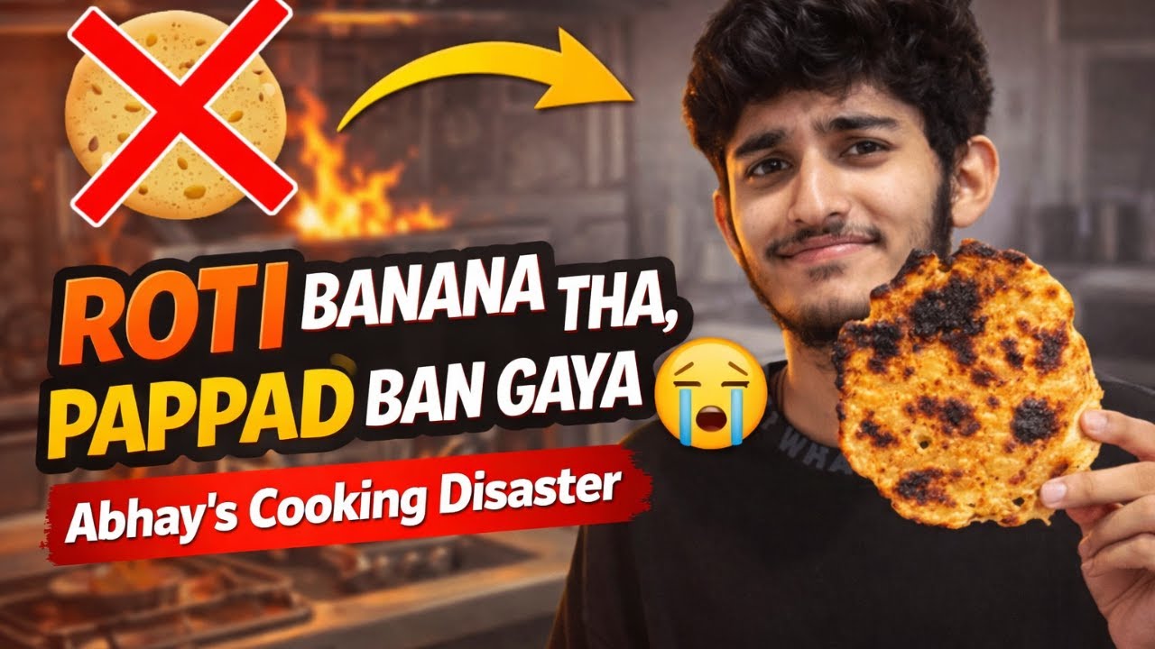 Roti Banana Tha, Pappad Ban Gaya 😭 | Abhay’s Cooking Disaster | Drako Daily
