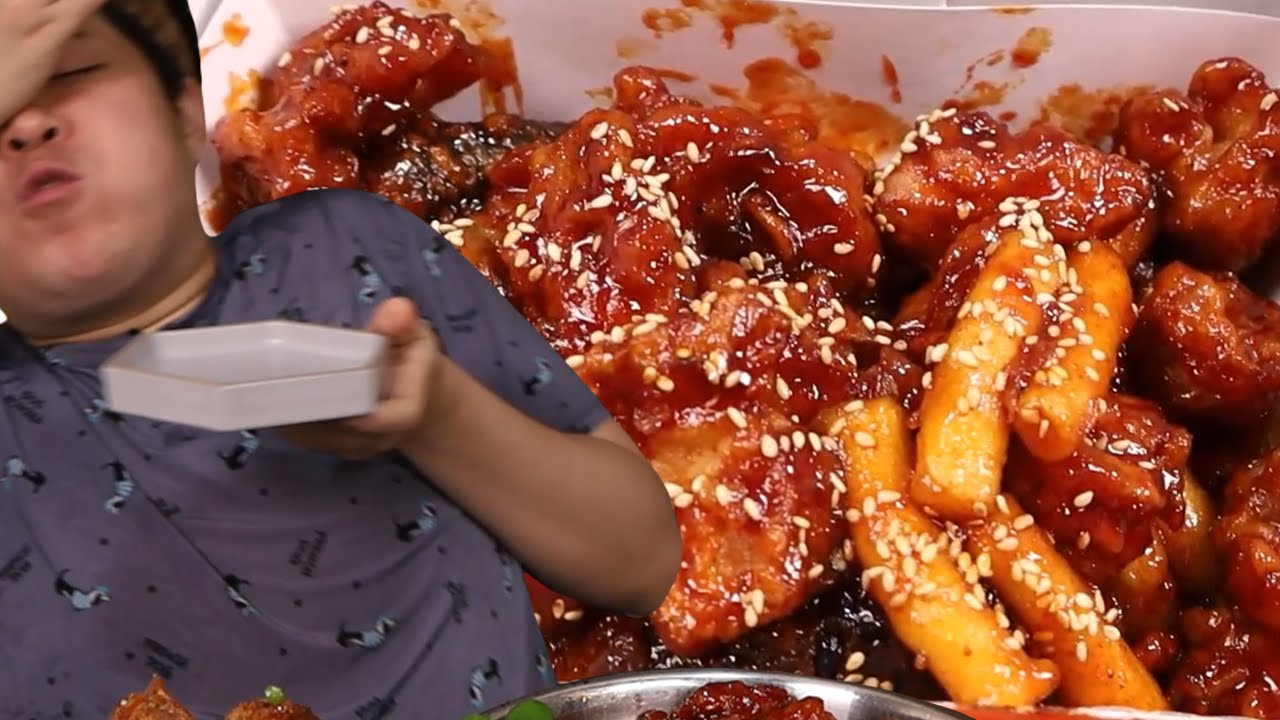 소식좌가 되어버렸다 닭강정 밥 먹방입니다!!