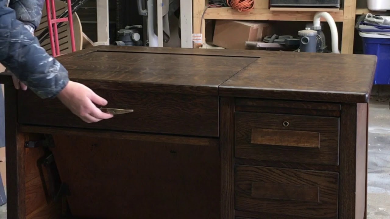 Antique Typewriter Desk