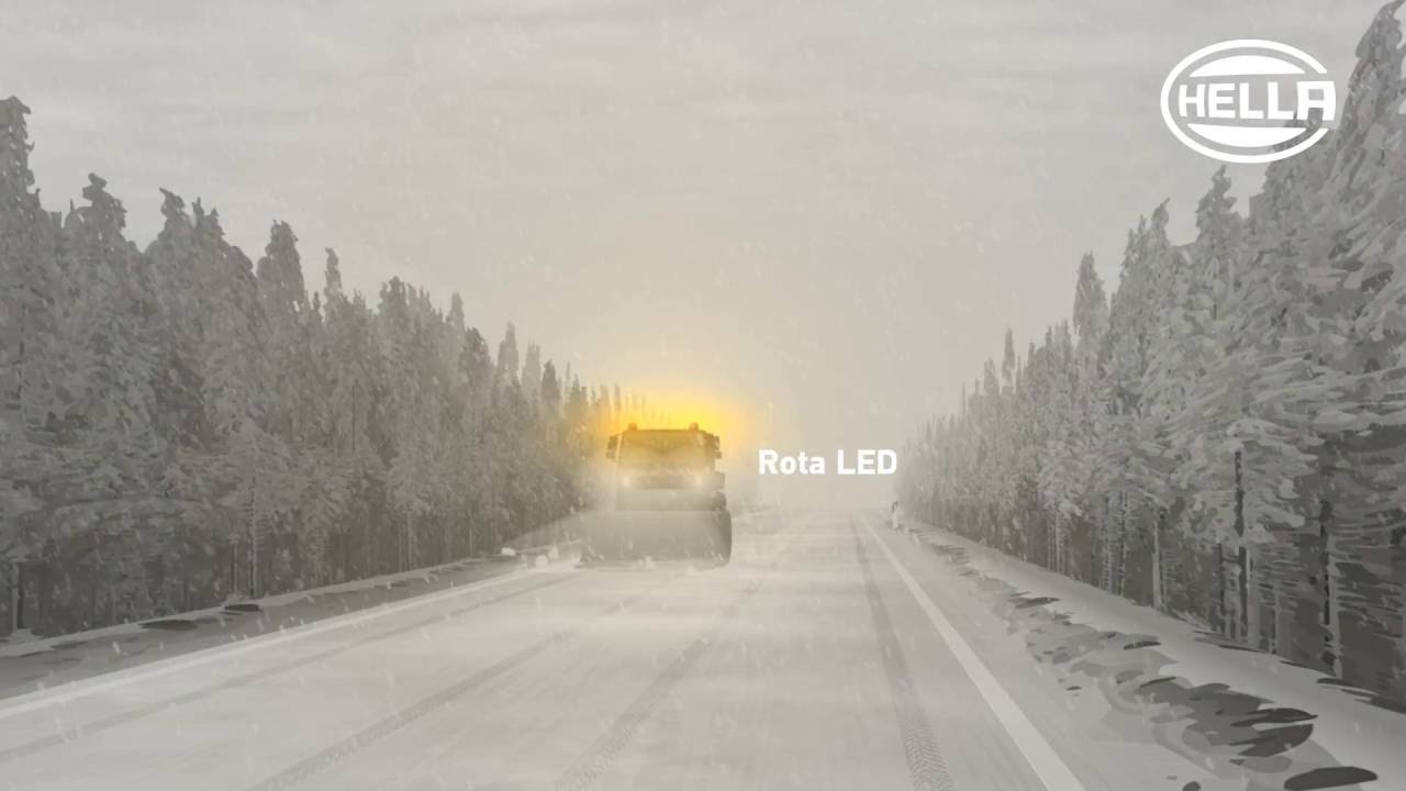 Lampa ostrzegawcza HELLA Rota LED - zima