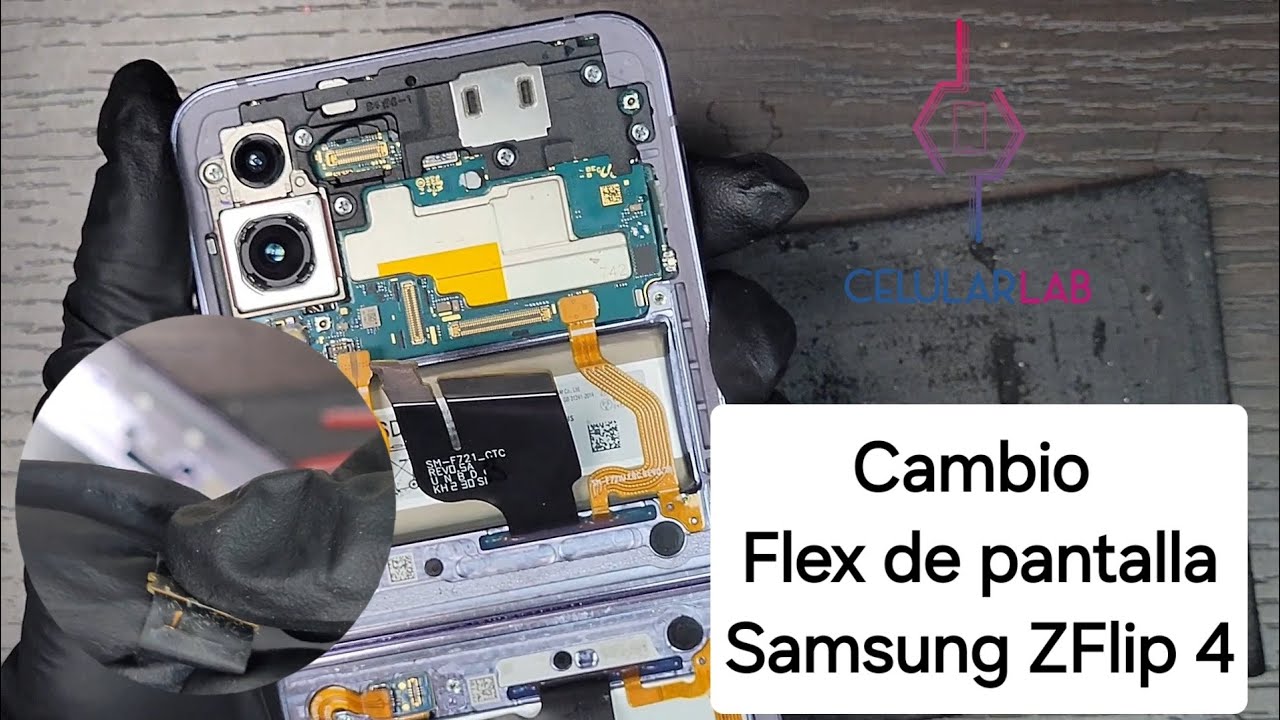 Cambio Flex De Pantalla Samsung Zflip 4 servicio técnico Samsung bogota