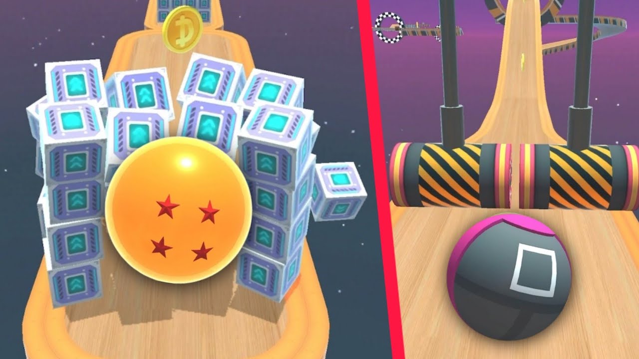 Sky Rolling Ball 🌈🟡Exciting🟣 All Levels Gameplay Android, iOS (Part 59)