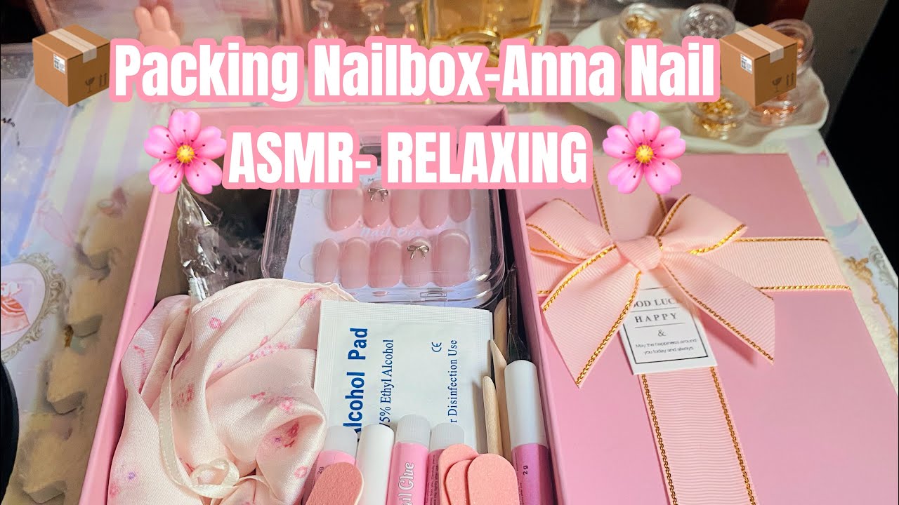 Made & packed with care Relaxing Nail ASMR | Satisfying & Cute Nail Art 💗
