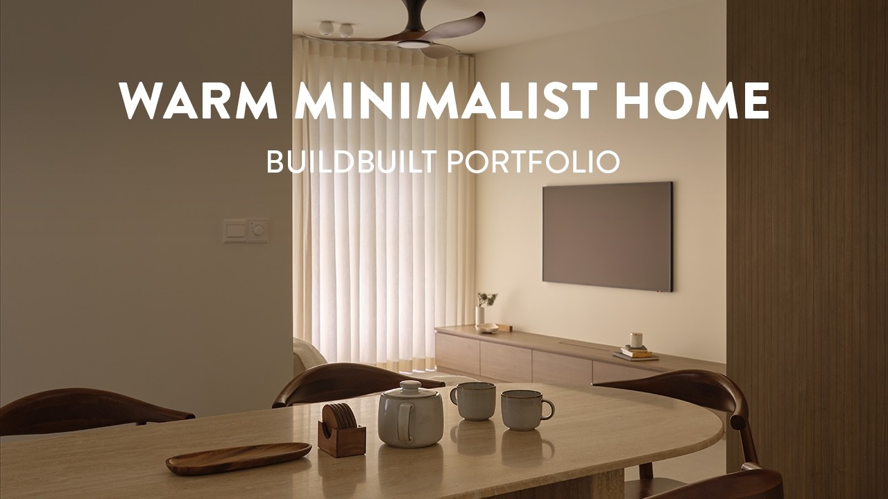Warm Minimalist Home With Wood and Stone Textures | BuildBuilt Quick Tour