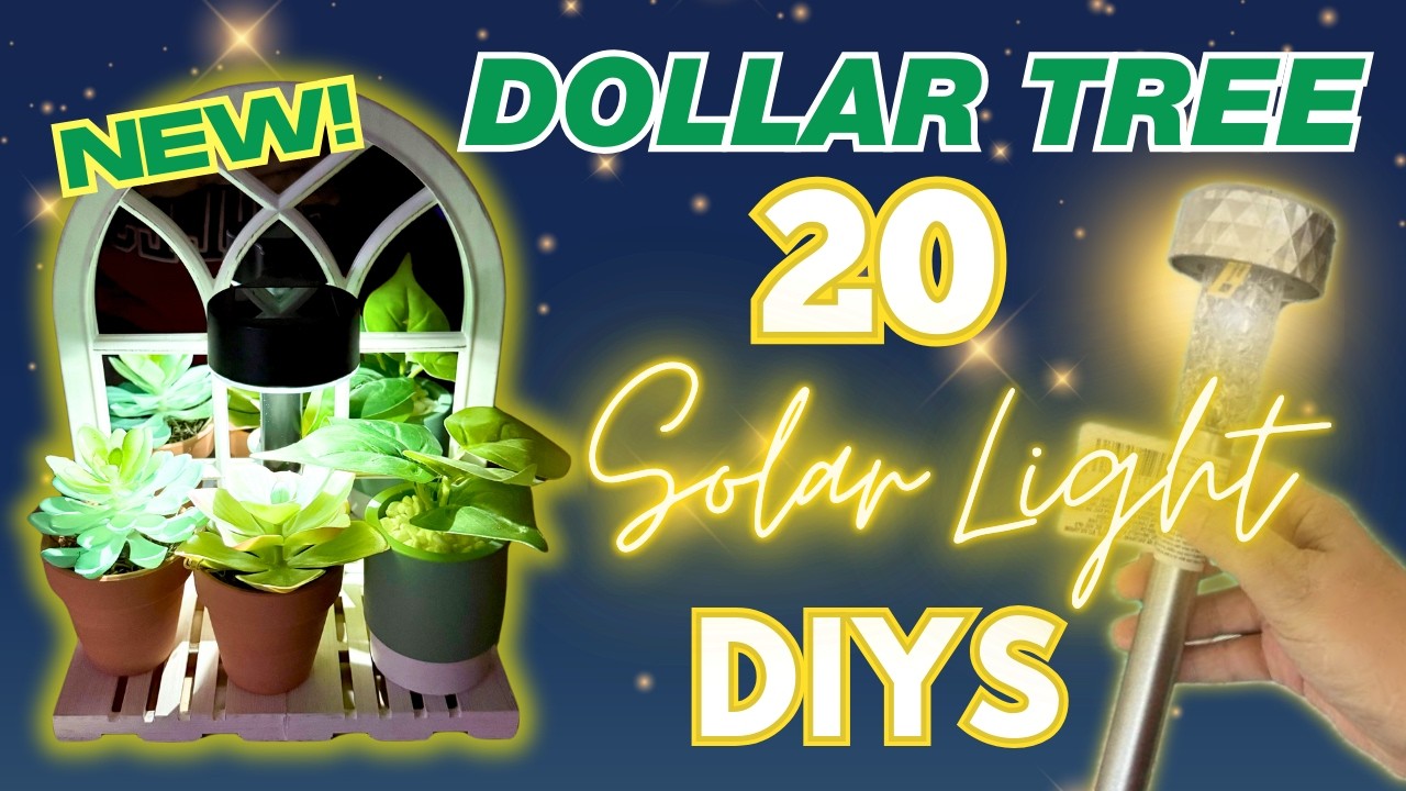 🔆 20 Solar Light Dollar Tree DIYS That Are SO Easy & Gorgeous!