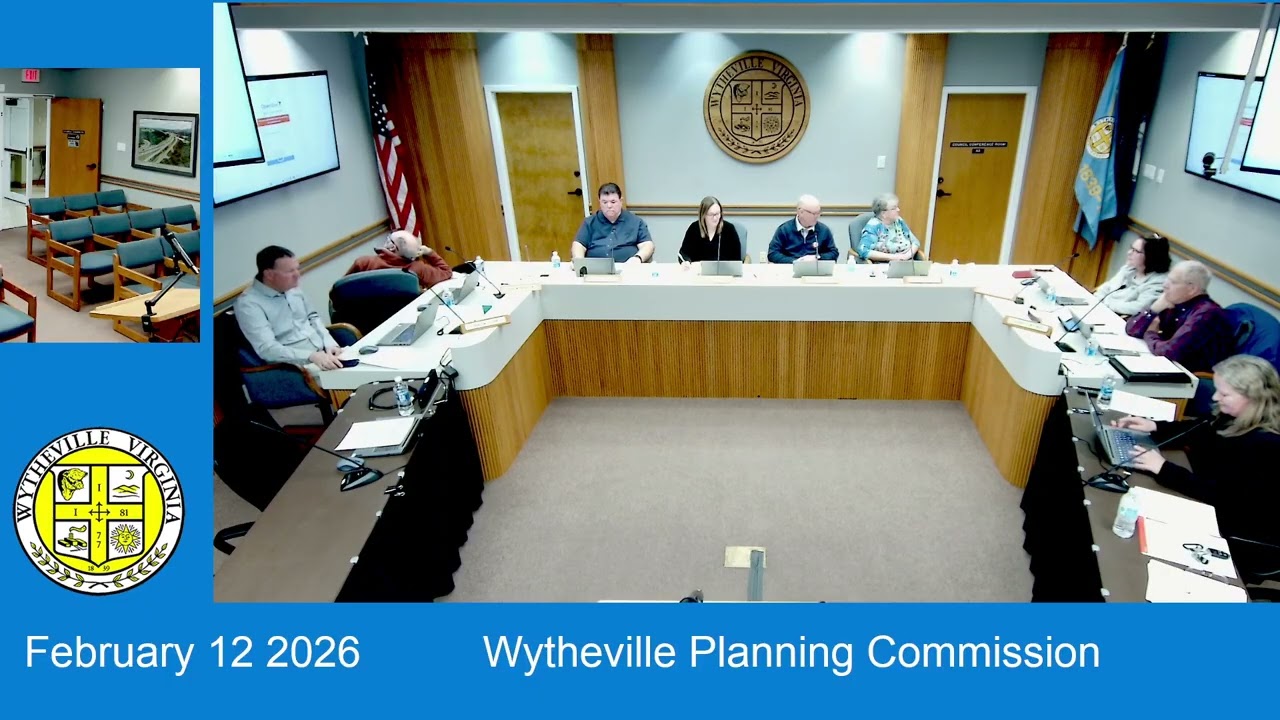 Wytheville Planning Commission Meeting February 12, 2026