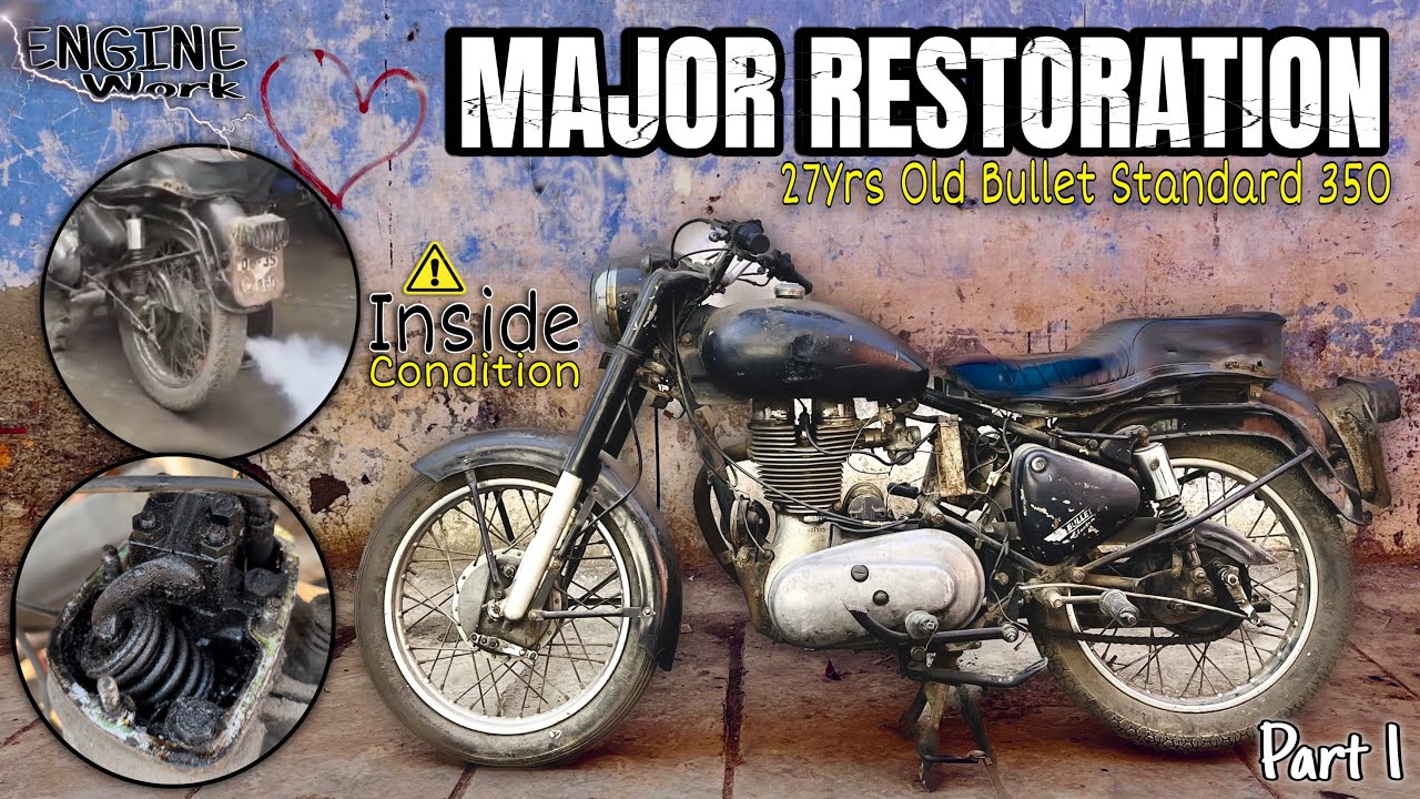 Old Bullet Standard 350 C.I. Engine Restoration || Old Bullet 350 Restoration