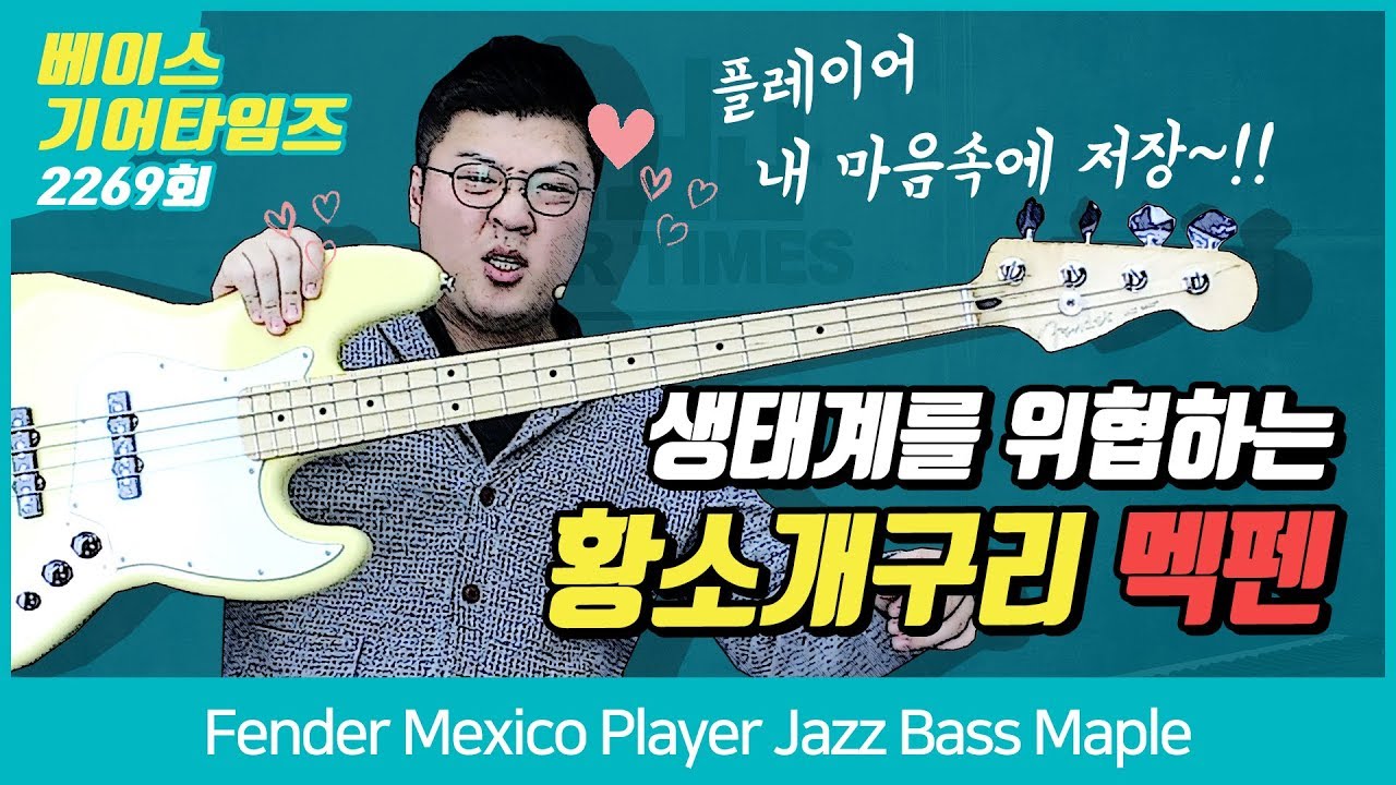 펜더 Fender Mexico Player Jazz Bass Maple