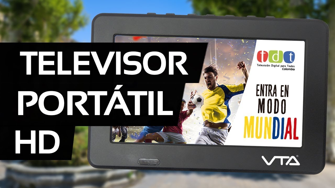Como ver Televisión HD  en todos lados - Nuevo Televisor Portátil TDT  HD. VTA-85100