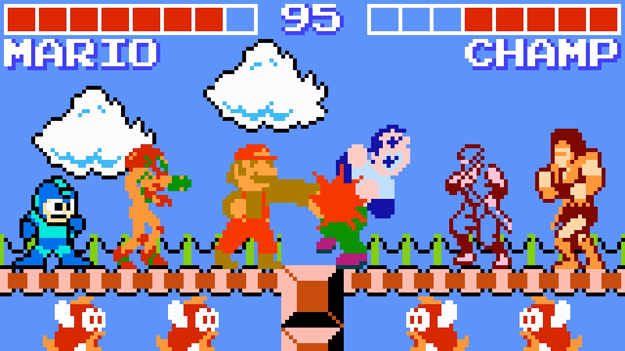 Famicom Fighters - Mario Arcade Mode. ᴴᴰ